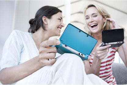 Nintendo 3DS Metallic Blue (Aqua Blue) PAL - (CIB) Complete In Box - (USED)