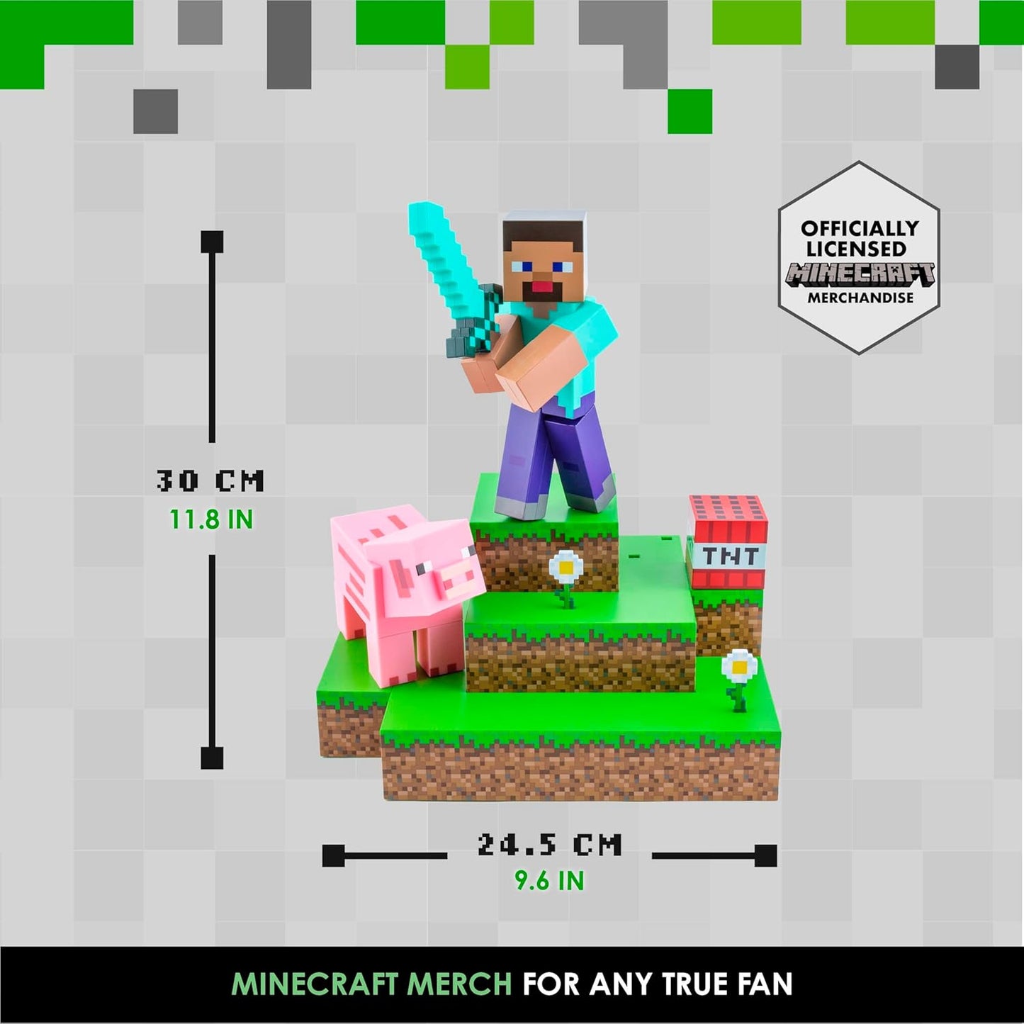 Paladone Minecraft Steve Diorama Large Light