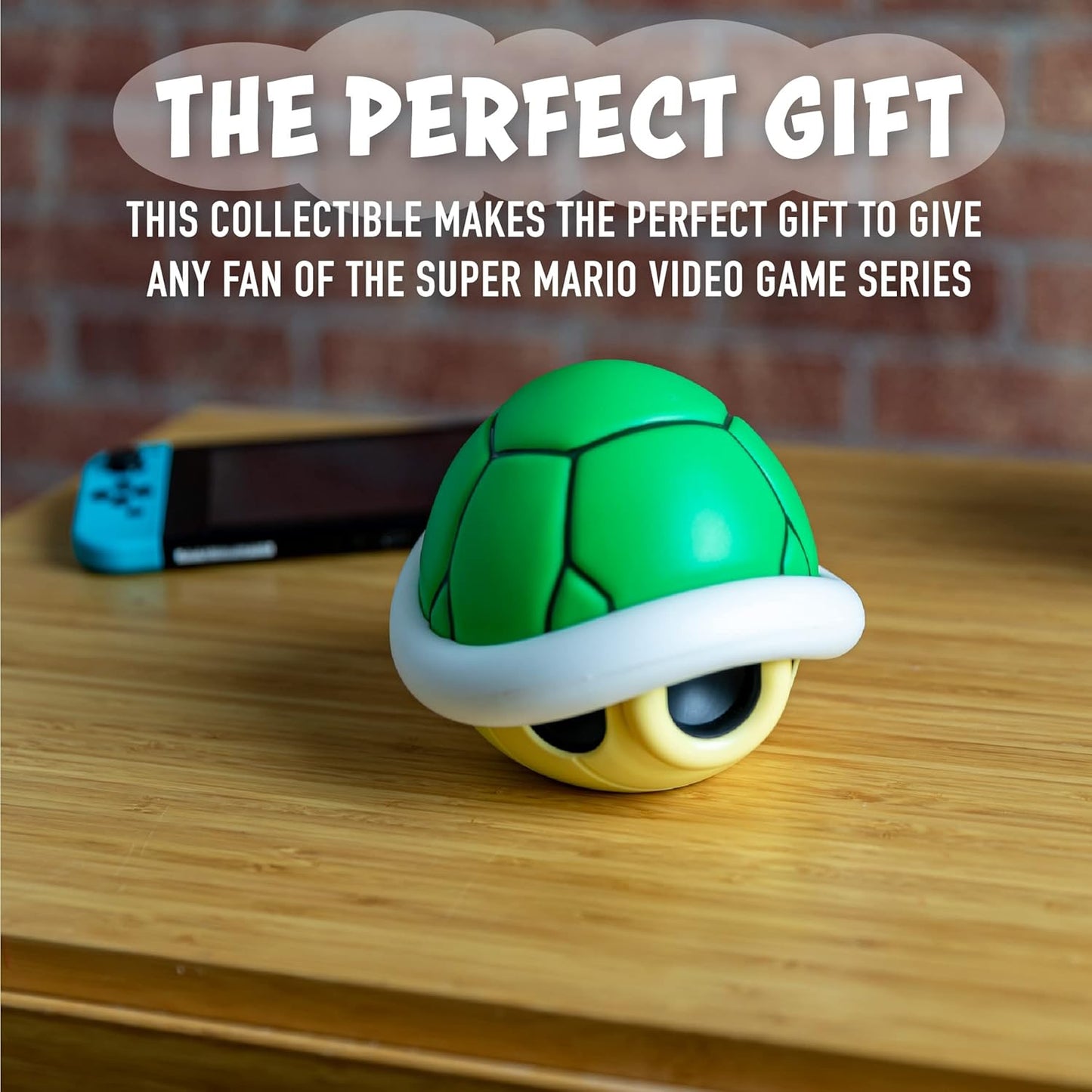 Paladone Super Mario Bros Green Shell Light with Sound | Battery Operated | Official Nintendo Merchandise