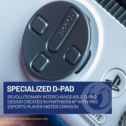 وحدة تحكم الألعاب اللاسلكية NACON Revolution 5 Pro لجهاز PS5 | PS4 | PC - باللونين الأبيض والأسود