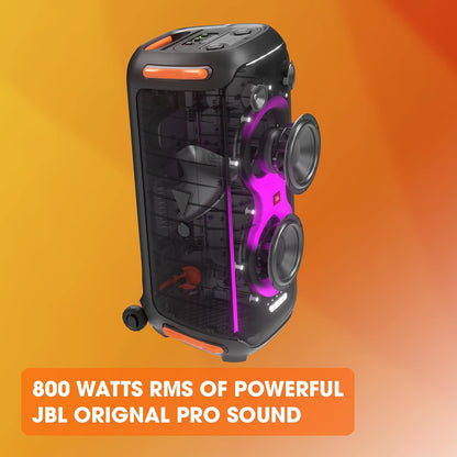 JBL PartyBox 710 -Party Speaker with Powerful Sound, Built-in Lights and Extra Deep Bass, IPX4 Splash Proof,