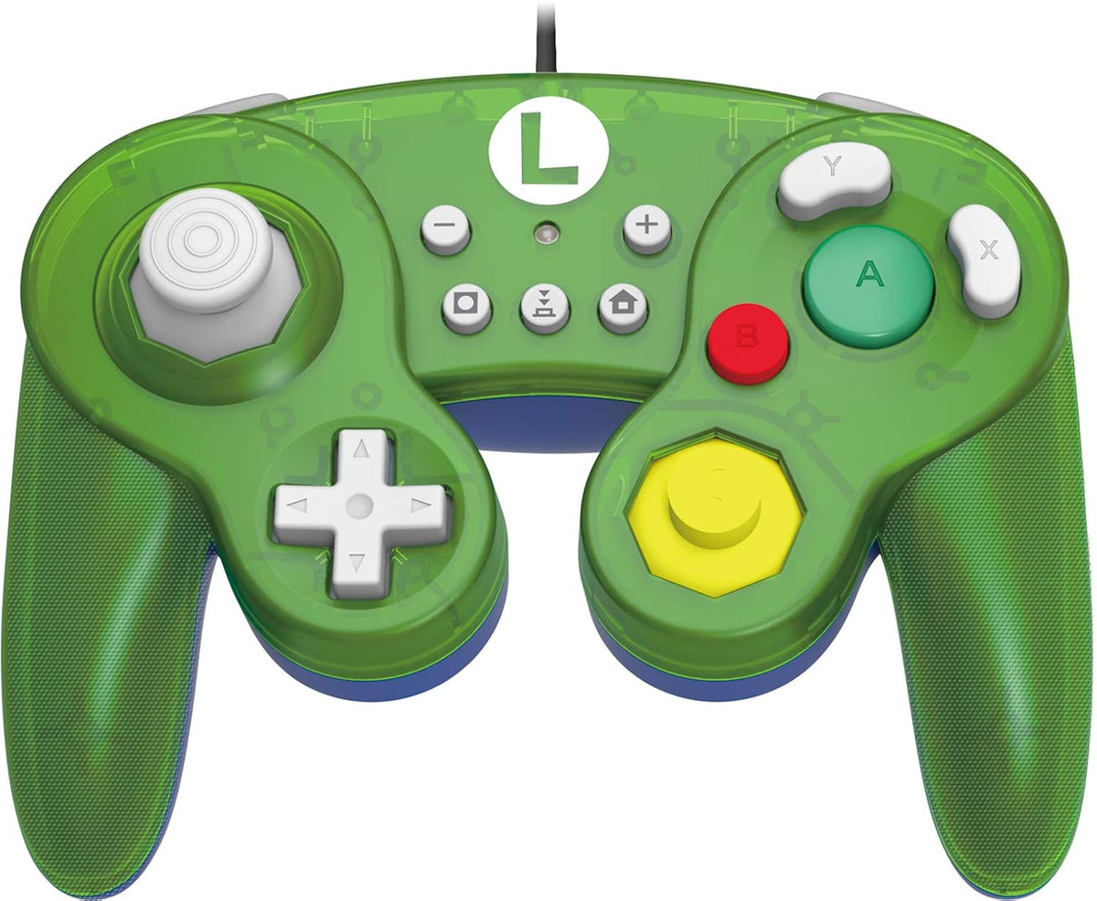 HORI Nintendo Switch Battle Pad GameCube Style Controller - Luigi Green