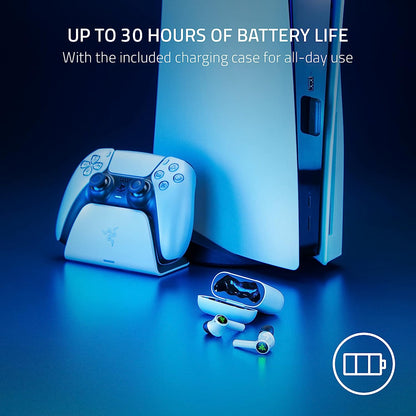 سماعات Razer Hammerhead HyperSpeed ​​اللاسلكية للألعاب - ميكروفون عازل للضوضاء - بلوتوث 5.2 - ألوان RGB - بطارية تدوم 30 ساعة - PS5 | كمبيوتر شخصي | جوال