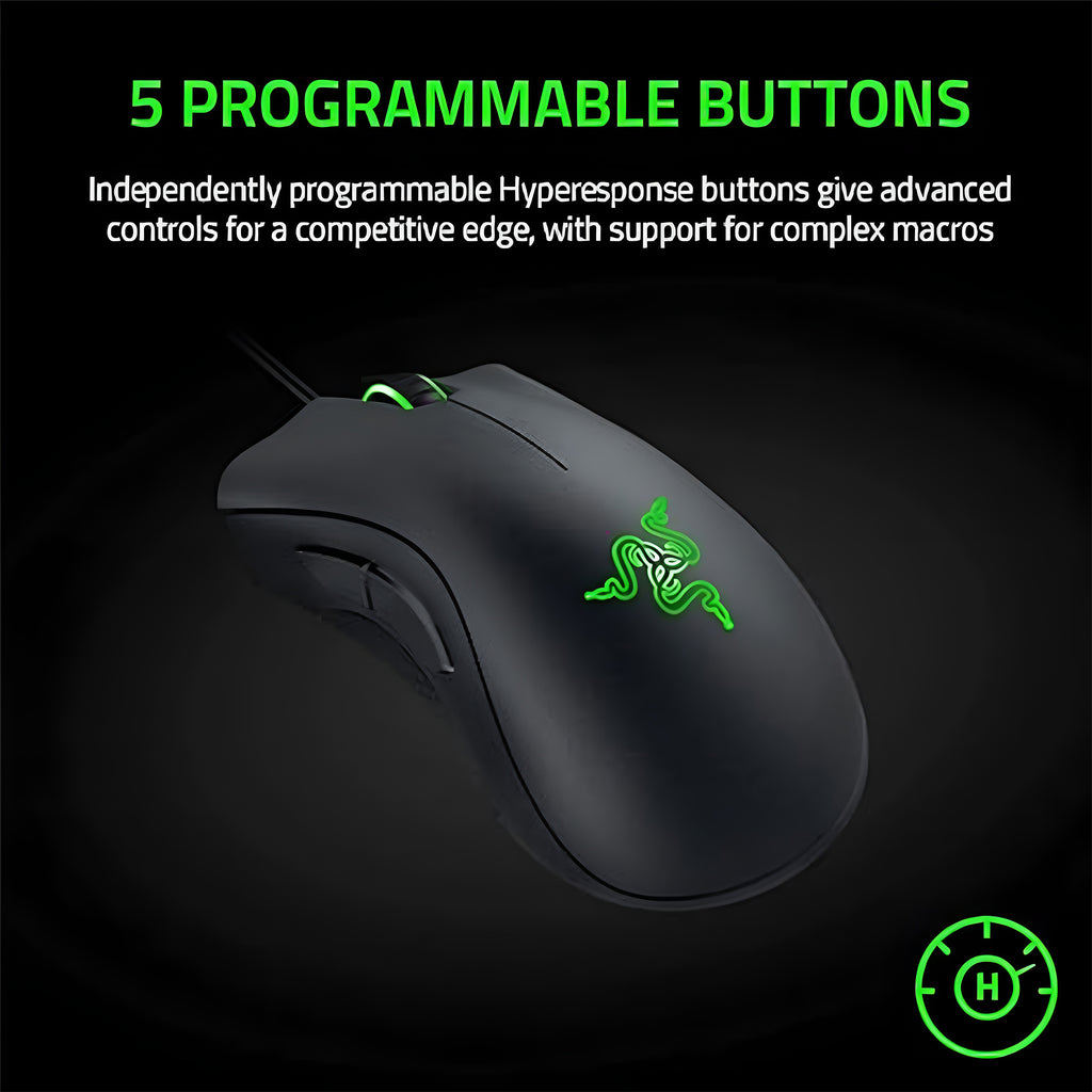 Razer DeathAdder Essential Wired Gaming Mouse - Black