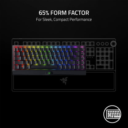 Razer BlackWidow V3 Mini Hyperspeed 65% Wireless Mechanical Gaming Keyboard