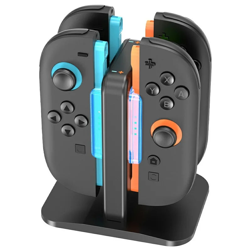 OIVO IV-SW342 For Nintendo Switch 2 Joy-Con Charging Dock 4 in 1 Magnetic Charger with LED Indicator