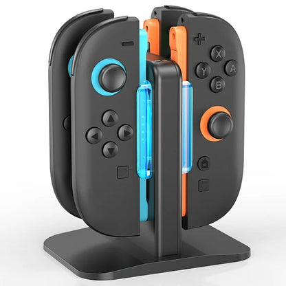 OIVO IV-SW342 For Nintendo Switch 2 Joy-Con Charging Dock 4 in 1 Magnetic Charger with LED Indicator