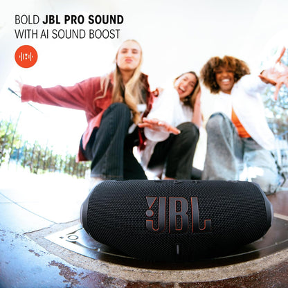 JBL Charge 6 - Portable Waterproof & Drop-Proof Bluetooth Speaker, Bold Pro Sound with AI Sound Boost, 28Hrs of Playtime, Built-in powerbank & Comes with a Sturdy/Removable Carrying Strap
