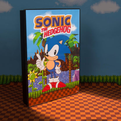 Fizz Creations Sonic The Hedgehog Poster Light, USB Powered with Included Cable, A4 Size. Officially Licensed Sonic The Hedgehog Merch