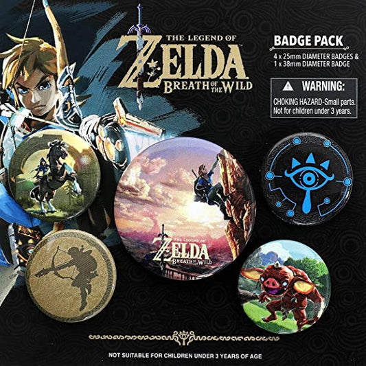 The Legend of Zelda Breath Of The Wild Badge Pack 1