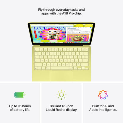 Apple MacBook Neo 13-inch A18 Pro chip Liquid Retina Display, 8GB Ram, 256GB or 512GB SSD - Silver | Blush | Citrus | Indigo