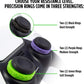 KontrolFreek Precision Rings | Aim Assist Motion Control for Playstation 4 (PS4), PS5, Xbox, Switch Pro & Scuf Controller (Black/Purple/Green)