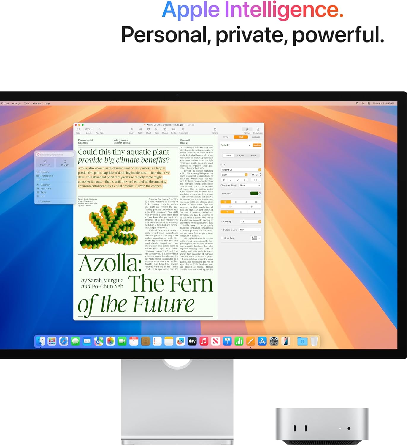 Apple Mac mini Desktop Computer with M4 chip with 10 core CPU and 10 core GPU: Built for Apple Intelligence, 16GB Unified Memory, 256GB SSD Storage, Gigabit Ethernet.