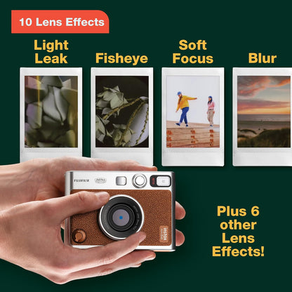 Fujifilm Instax Mini EVO Instant Camera - Black | Brown