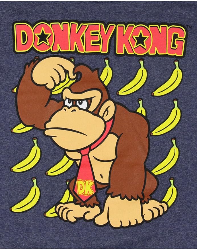 Nintendo Donkey Kong Men's Don't Know Don't Care DK Character T-Shirt - Small