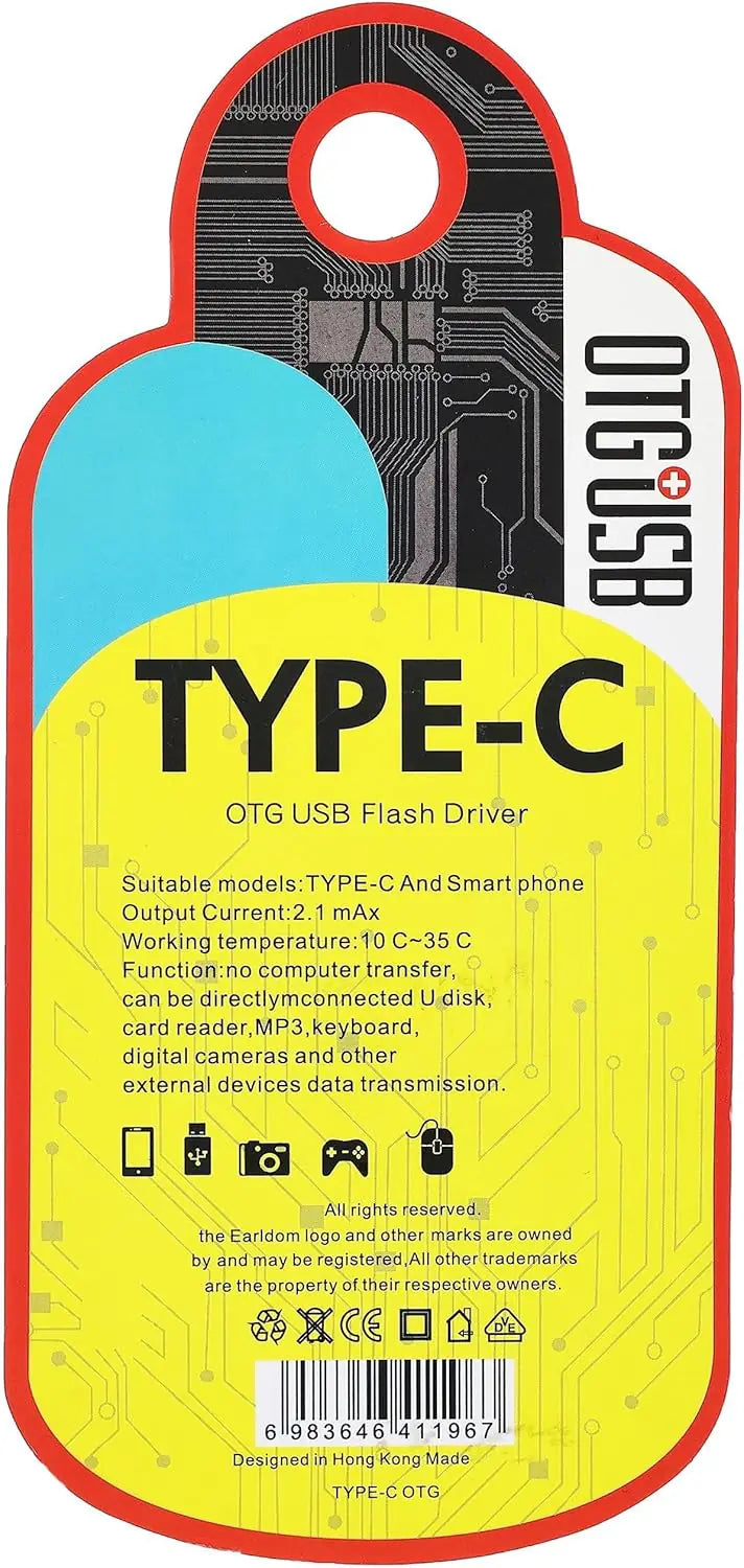 OTG USB 3.0 Female to Type-C Male Adapter – Plug & Play Data Transfer for Smartphones, Tablets, Flash Drives, Keyboards, Cameras & More