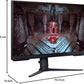 Samsung 27" Odyssey G5 CG510, QHD Flat Gaming Monitor, 165Hz Refresh Rate & 1ms Response Time, AMD FreeSync Premium - LS27CG510EM