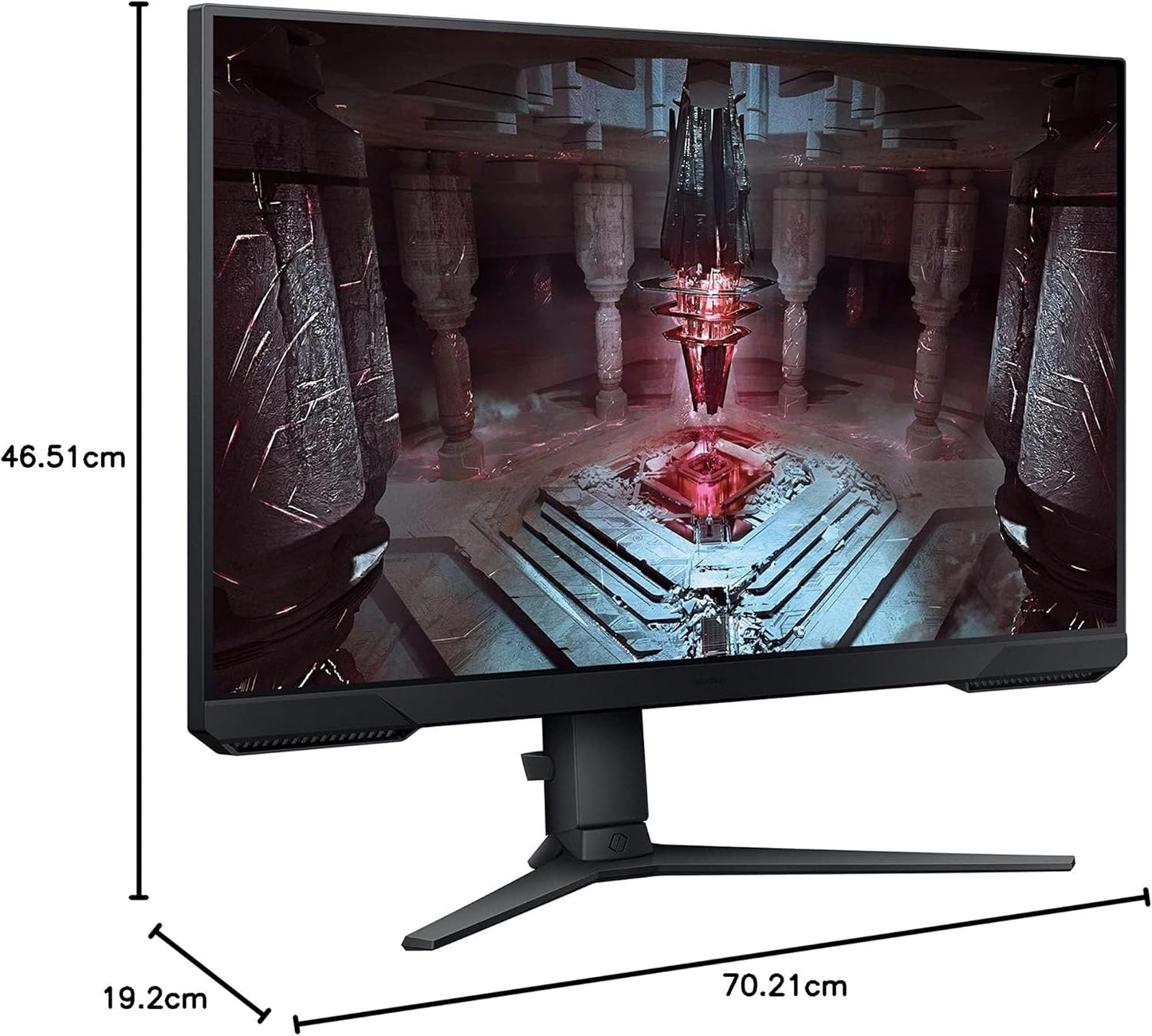 Samsung 27" Odyssey G5 CG510, QHD Flat Gaming Monitor, 165Hz Refresh Rate & 1ms Response Time, AMD FreeSync Premium - LS27CG510EM