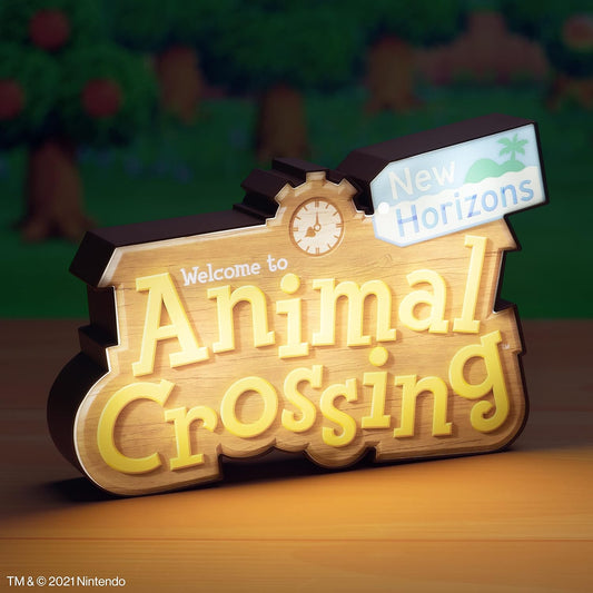 Paladone Animal Crossing Logo Light with Two Light Modes