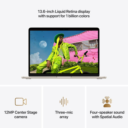 Apple MacBook Air Liquid Retina Display M5 Chip - Starlight | Midnight | Skyblue | Starlight
