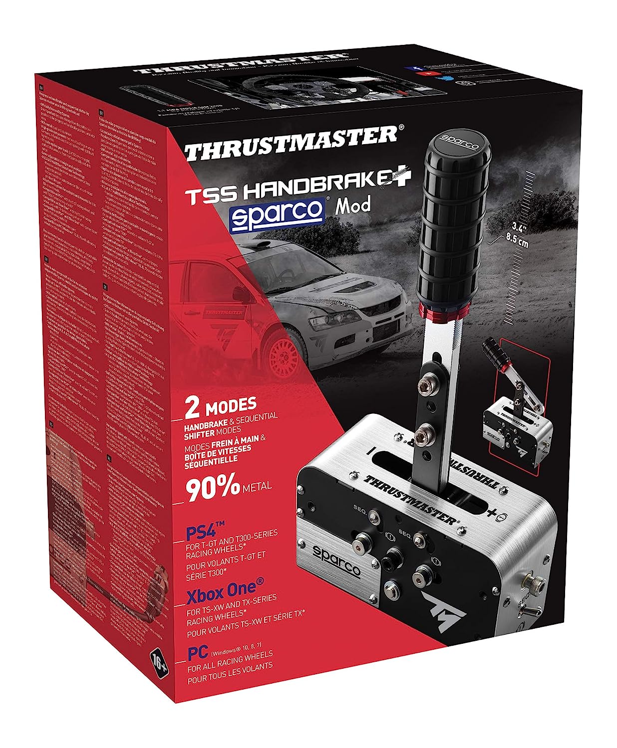 Thrustmaster TSS Handbrake Sparco Mod+ handbrake and sequential shifter for PS5 / PS4 / Xbox Series X|S / Xbox One / PC