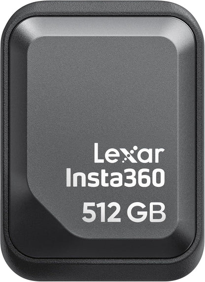 Insta360 Quick Reader 512GB Portable SSD, Fast External Thumb Drive Storage, USB-C Memory Stick Ace Pro 2/X5/X4 Air, iPhone, Android, PC, Co-Developed with Lexar for Creators