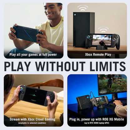 Asus ROG Xbox Ally X Gaming Handheld Black | AMD Ryzen AI Z2 Extreme, AMD Radeon Graphics, 24GB RAM, 1TB SSD, 7"FHD 120Hz Display