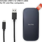 SanDisk 1TB Portable SSD - Up to 800MB/s, USB-C, USB 3.2 Gen 2, Updated Firmware - External Solid State Drive - SDSSDE30-1T00-G26