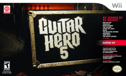 Wii Guitar Hero 5 Guitar + Game Bundle - (NTSC-U) - (USED)