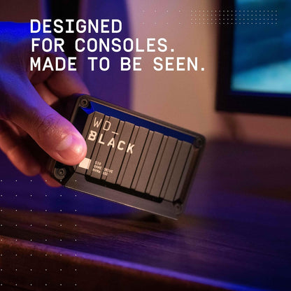 WD_BLACK D30 Game Drive SSD- Portable External Solid State Drive, Compatible with Xbox and PC, Up to 900MB/s - WDBAMF0010BBW-WESNWDBAMF0010BBW-WESN - 1TB | 2TB