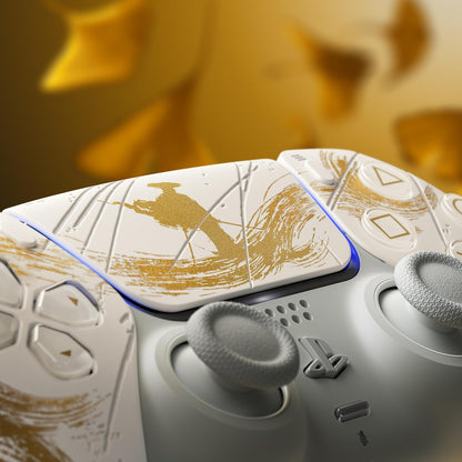 وحدة تحكم لاسلكية DualSense لجهاز بلاي ستيشن 5 - إصدار Ghost of Yōtei Gold المحدود 