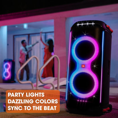 JBL PartyBox 710 -Party Speaker with Powerful Sound, Built-in Lights and Extra Deep Bass, IPX4 Splash Proof,