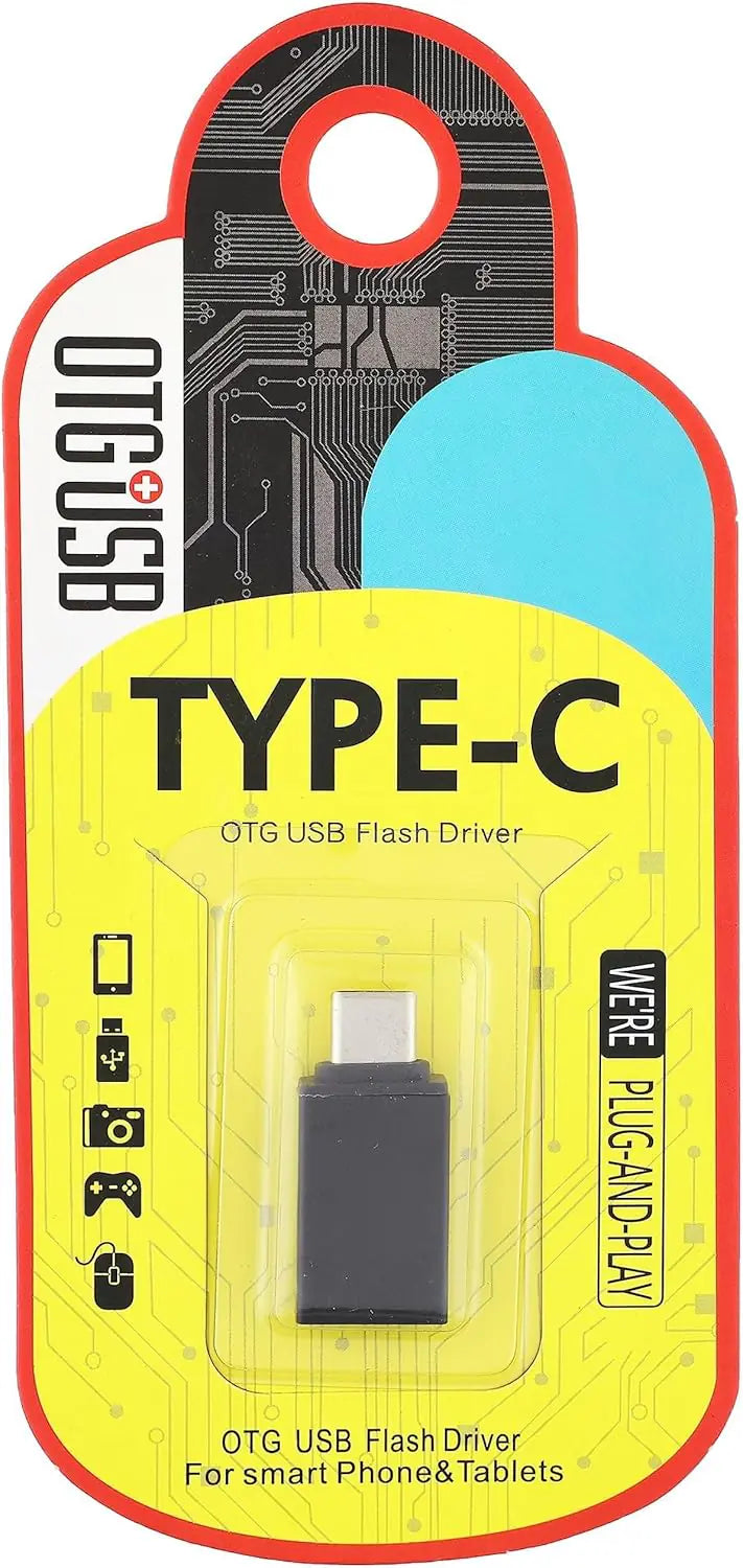 OTG USB 3.0 Female to Type-C Male Adapter – Plug & Play Data Transfer for Smartphones, Tablets, Flash Drives, Keyboards, Cameras & More