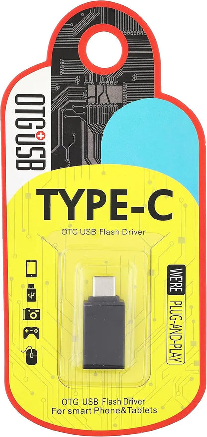 OTG USB 3.0 Female to Type-C Male Adapter – Plug & Play Data Transfer for Smartphones, Tablets, Flash Drives, Keyboards, Cameras & More