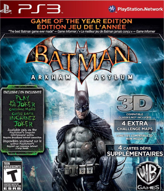 Batman: Arkham Asylum- PlayStation 3 (USED)