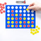 Paladone Connect 4 Fridge Magnet Game, Includes 47 Refrigerator Magnets