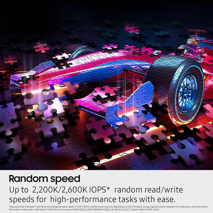 SAMSUNG SSD 9100 PRO with Heatsink 4TB, PCIe 5.0x4 M.2 2280, Seq. Read Speeds Up to 14,800/13,400 MB/s, Best for AI Computing, Gaming, and Heavy Duty Workstations (MZ-VAP4T0CW)