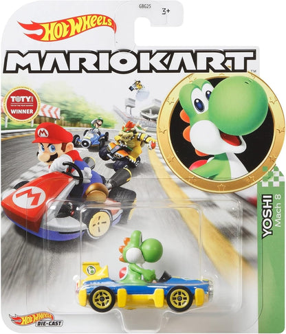Hot Wheels Mario Kart - Yoshi with Captain Toad & Shy Guy (Triple Pack)