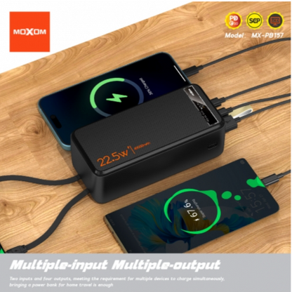 MOXOM 40000 mAh PD20W SCP22.5W Power Bank