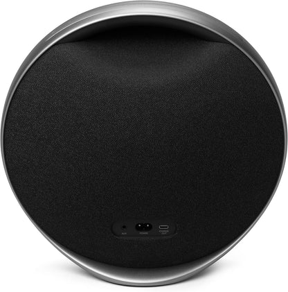 Harman Kardon Onyx Studio 9 - Portable Stereo Bluetooth Home Speaker with Built-in Battery and USB Charging, self-Tuning, and Multi-Speaker Connection by Auracast - Black | Grey