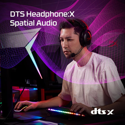 سماعة رأس لاسلكية للألعاب HyperX Cloud Core، بتقنية الصوت المكاني DTS Headphone:X - PS4 | PS5 | PC 