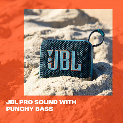 JBL Go 4 - Ultra-Portable, Waterproof and Dustproof Bluetooth Speaker, Big Pro Sound with Punchy bass, 7-Hour Built-in Battery