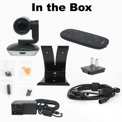 Logitech PTZ Pro 2 Full HD 1080p Video Camera With 10x Lossless Zoom, 260° Pan, 130° Tilt, Autofocus, Remote Control & Mount , USB Plug-And-Play, Multi-App Compatibility , Windows / macOS