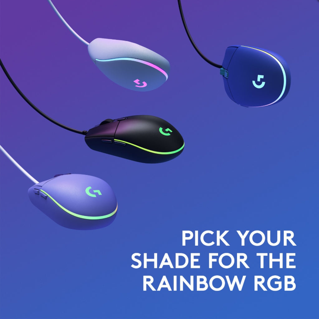 Logitech G102 LIGHTSYNC RGB Gaming Mouse - Black | Blue | White