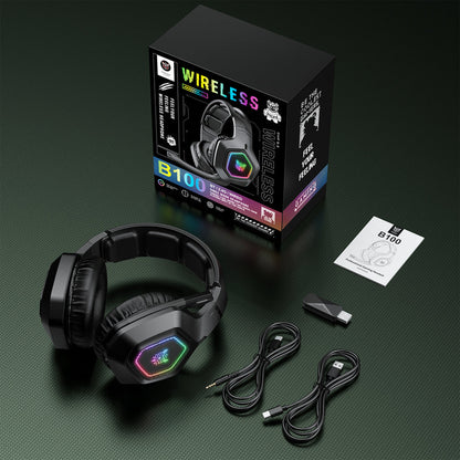 ONIKUMA B100 Headset Headworn Bluetooth 2.4g Wireless Wired Three Mode Lightweight E-Sports Gamer Headphone - White | Black