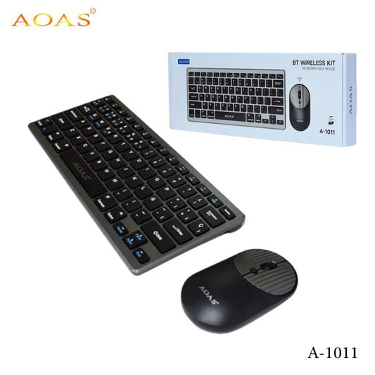 AOAS A-1011 2.4G Wireless Keyboard & Mouse Set – Slim Office Design