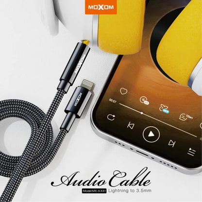 MOXOM Audio Cable Lightning to 3.5mm Jack Adapter