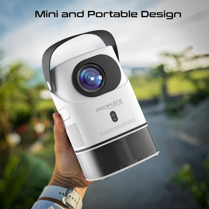 4K Ultra HD Wireless LCD Projector With Built-in Speaker And Monopod Stand – High-Resolution Display, Seamless Connectivity, Portable Design, And Immersive Audio