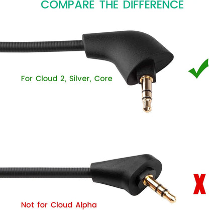 HyperX  Mic Replacement for Cloud II, Hyper x Cloud x, Cloud Core, Cloud Pro or Kingston Cloud Silver Gaming Headset 3.5 mm Microphone