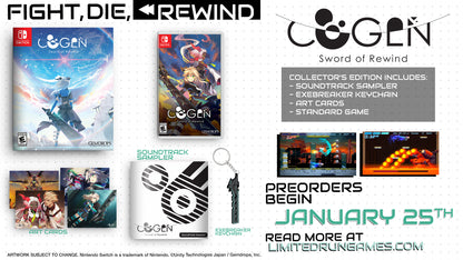 Cogen: Sword of Rewind Collector's Edition (Limited Run Games) - Nintendo Switch